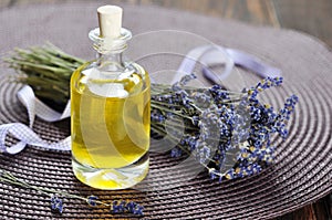 Essential lavender oil photo