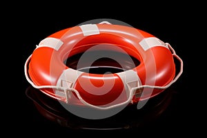 Essential Life buoy rescue ring. Generate AI