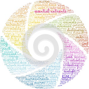 Essential Nutrients Word Cloud
