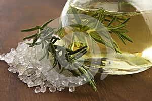 Essential Oil with rosemary and salt