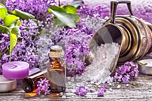 Essential oils and bath salt