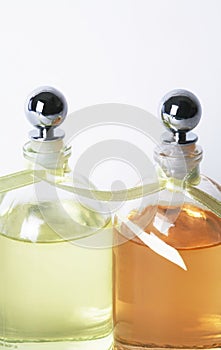 Essential Oils in Clear Bottle