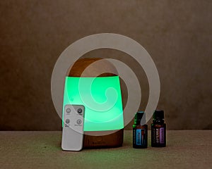 Essential oils diffuser, green