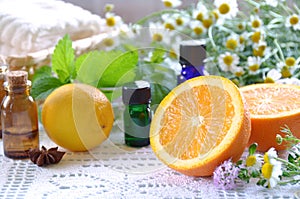 Essential oils with fruits