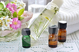 Essential oils and herbal cosmetics