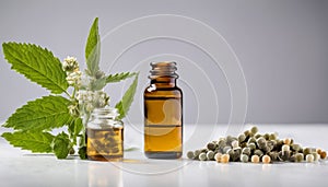 Essential oils and herbs, a blend of natural wellness