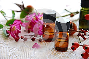 Essential oils with rose hips