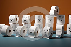 Essential Roll toilet paper. Generate Ai