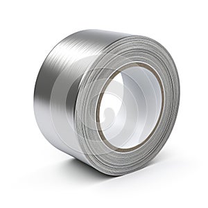 Essential tool a roll of duct tape isolated on a white background, Ai Generated