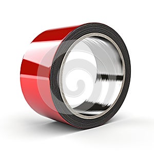 Essential tool a roll of duct tape isolated on a white background, Ai Generated