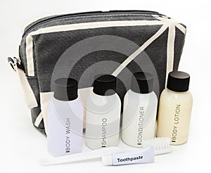 Essential travel toiletries photo