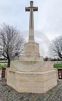 Essex Farm Cemetery is a World War I, Commonwealth War Graves Commission burial ground near Ypres Belgium