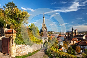 Esslingen am Neckar, Germany, scenic view of the medieval town center