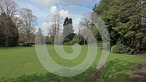 Establishing shot of Longton Park, Stoke-Trent