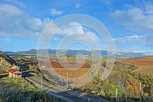 San Asensio station in autumn photo