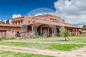 Estacion Presidente Aniceto Arce, old railway station in Sucre, Boliv photo