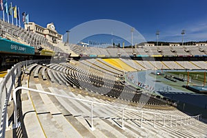 Estadi Olimpic Lluis Companys in Barcelona, Spain.