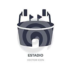 estadio icon on white background. Simple element illustration from Sports concept photo