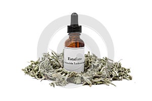 Estafiate tincture and dried herb