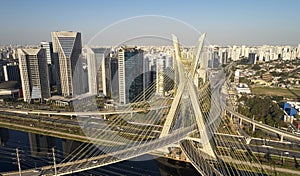 Estaiada bridge in Sao Paulo city, Brazil