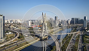 Estaiada bridge in Sao Paulo city, Brazil