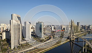 Estaiada bridge in Sao Paulo city, Brazil