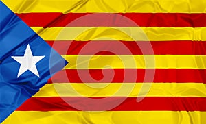 Estelada Blava flag of Catalonia photo