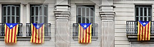 Estelada, the Catalan separatist flag photo