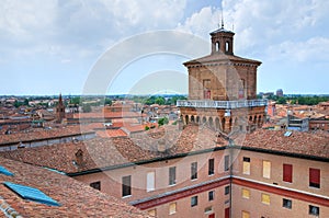 Estense Castle. Ferrara. Emilia-Romagna. Italy.