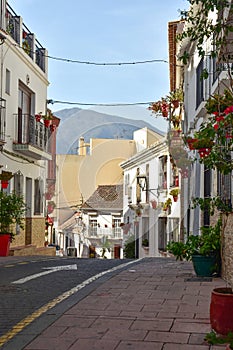 Estepona, charming old town of a Spanish town on the Costa del Sol.