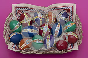 Ester eggs with decoration detail