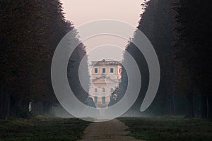 Esterhazy castle backyard in Hungary