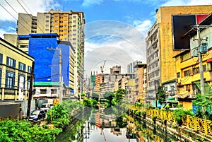 The Estero de Binondo river in Manila, the Philippines
