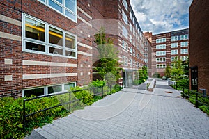 Esteves Hall at Harvard Business School, in Boston, Massachusetts.