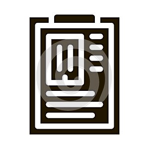 estimate house information icon Vector Glyph Illustration