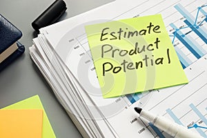 Estimate product potential sign on analytics business report