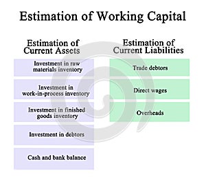 Estimation of Working Capital