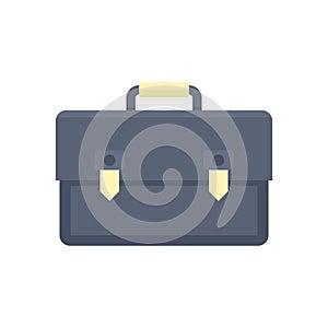 Estimator briefcase icon flat isolated vector