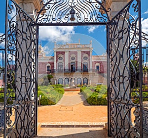 Estoi Palace Garden and Gate, Algarve, Portugal.