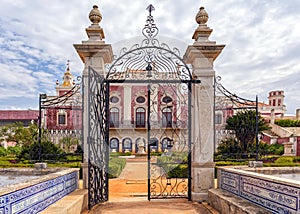 Estoi Palace Garden Gates, Algarve, Portugal. photo