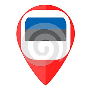 Estonia flag pin marker pointer locator