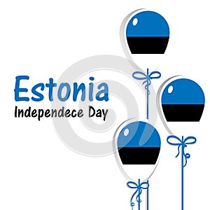 Estonia Independence day, flag, 20 th of August 2