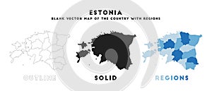Estonia map.