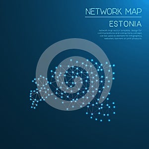 Estonia network map.