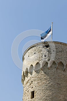 Estonian flag on Tall Hermann