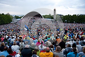 Estonian national song festival in Tallinn,Estonia