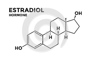 Estradiol structural chemical formula simple