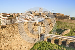 Estremoz city, the city wall and the castle, Ã‰vora District, Portugal