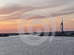 The estuary and the Spinnaker Tower