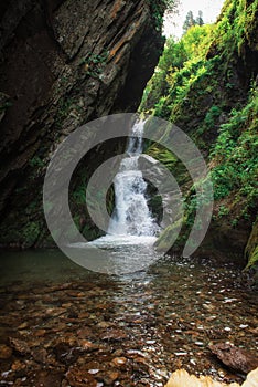 Estyube Waterfall at Lake Teletskoye